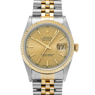ロレックス デイトジャスト 16233 シャンパン メンズ 時計 【中古】【wristwatch】