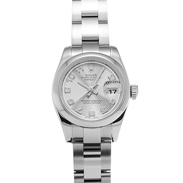 ロレックス デイトジャスト 179160 シルバーコンセントリック レディース 時計 【中古】【wristwatch】
