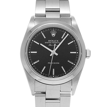 ロレックス エアキング 14000M ブラック メンズ 時計 【中古】【wristwatch】