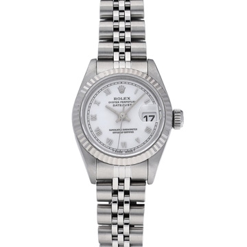 ロレックス デイトジャスト 69174 ホワイト レディース 時計 【中古】【wristwatch】