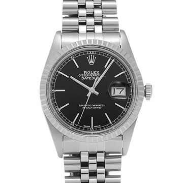 ロレックス デイトジャスト 16030 ブラック メンズ 時計 【中古】【wristwatch】