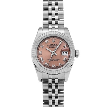 ロレックス デイトジャスト 179174 ピンク レディース 時計 【中古】【wristwatch】