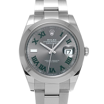 ロレックス デイトジャスト 41 126300 スレートグレー メンズ 時計 【中古】【wristwatch】