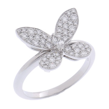 グラフ バタフライパヴェ リング シルバー RGR209 K18ホワイトゴールド WG レディース ジュエリー 【中古】【jewelry】