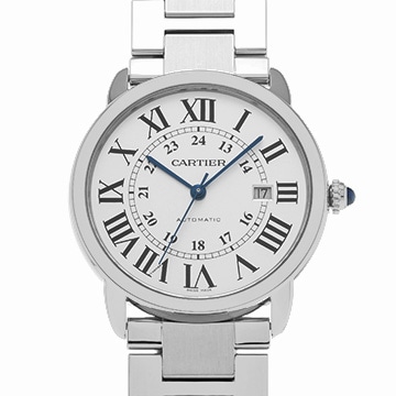 カルティエ ロンドソロ ドゥ カルティエ 42mm W6701011 シルバー メンズ 時計 【中古】【wristwatch】