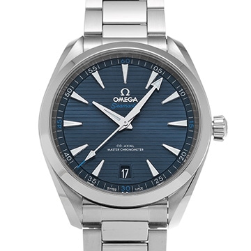 オメガ シーマスター アクアテラ コーアクシャル マスタークロノメーター 220.10.41.21.03.001 ブルー メンズ 時計 【中古】【wristwatch】
