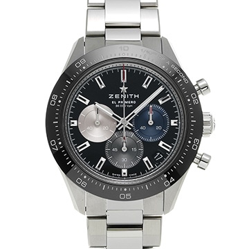 ゼニス クロノマスター エル・プリメロ スポーツ 03.3100.3600/21.M3100 ブラック メンズ 時計 【中古】【wristwatch】