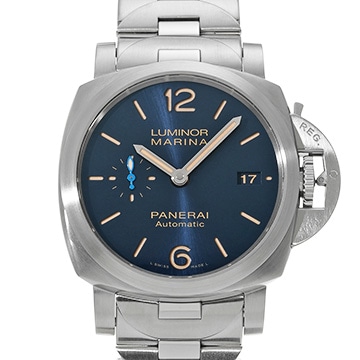パネライ ルミノールマリーナ PAM01028 ブルー メンズ 時計 【中古】【wristwatch】