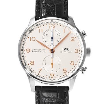 IWC ポルトギーゼ クロノグラフ IW371604 シルバー メンズ 時計 【中古】【wristwatch】