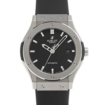 ウブロ クラシックフュージョン チタニウム ブラック 542.NX.1170.RX ブラック メンズ 時計 【中古】【wristwatch】