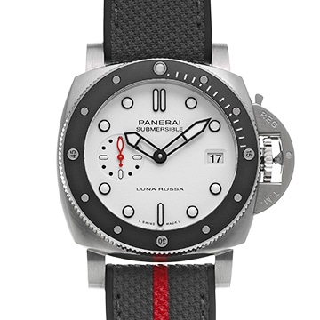 パネライ サブマーシブル ルナ・ロッサ PAM01579 ホワイト メンズ 時計 【中古】【wristwatch】