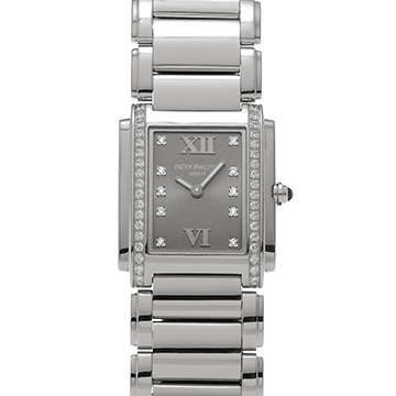 パテック フィリップ トゥエンティ-4 4910/10A-010 グレー/ダイヤモンド レディース 時計 【中古】【wristwatch】