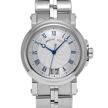 ブレゲ マリーンII ラージデイト 5817ST/12/SVO シルバー メンズ 時計 【中古】【wristwatch】