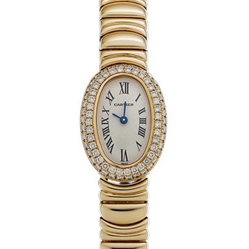 カルティエ ミニベニュワール W15109D8 ホワイト レディース 時計 【中古】【wristwatch】