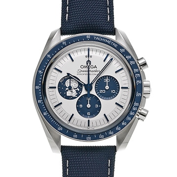 オメガ スピードマスター ムーンウォッチ コーアクシャル マスタークロノメーター シルバー スヌーピーアワード 310.32.42.50.02.001 シルバー/ブルー メンズ 時計 【中古】【wristwatch】