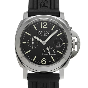 パネライ ルミノール パワーリザーブ PAM00090 ブラック メンズ 時計 【中古】【wristwatch】
