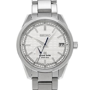 グランドセイコー スプリングドライブ パワーリザーブ 9Rキャリバー10周年 SBGA111 シルバー メンズ 時計 【中古】【wristwatch】