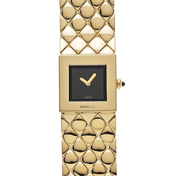 シャネル マトラッセ H0008 ブラック レディース 時計 【中古】【wristwatch】
