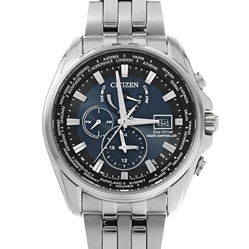 シチズン アテッサ H820-T021697 ブルー メンズ 時計 【中古】【wristwatch】