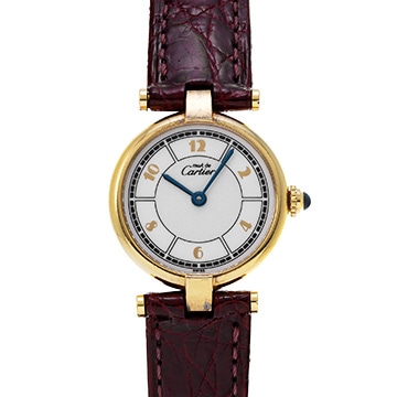 カルティエ マストVLC ヴァンドーム SM W1009854 ホワイト レディース 時計 【中古】【wristwatch】