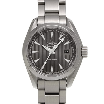 オメガ シーマスター アクアテラ クォーツ 231.10.30.60.06.001 グレー レディース 時計 【中古】【wristwatch】