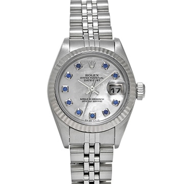 ロレックス デイトジャスト 79174NGS ホワイトシェル/サファイア レディース 時計 【中古】【wristwatch】