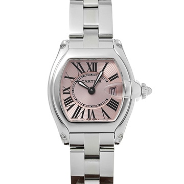 カルティエ ロードスター SM W62017V3 ピンク レディース 時計 【中古】【wristwatch】