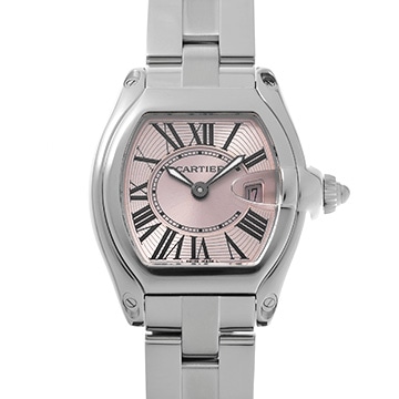 カルティエ ロードスター SM W62017V3 ピンク レディース 時計 【中古】【wristwatch】