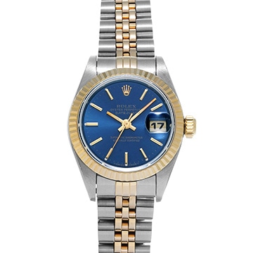 ロレックス デイトジャスト 69173 ブルー レディース 時計 【中古】【wristwatch】