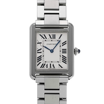 カルティエ タンク ソロ SM W5200013 シルバー レディース 時計 【中古】【wristwatch】