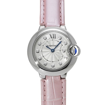 カルティエ バロンブルー SM W4BB0008 シルバー/ダイヤモンド レディース 時計 【中古】【wristwatch】