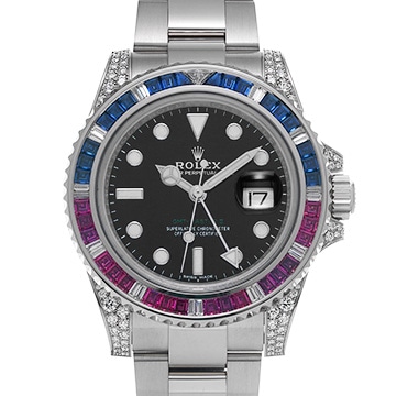 ロレックス GMTマスターII 116759SARU ブラック メンズ 時計 【中古】【wristwatch】