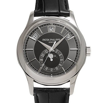 パテック フィリップ コンプリケーション アニュアルカレンダー ムーンフェイズ 5205G-010 グレー/ライトグレー メンズ 時計 【中古】【wristwatch】