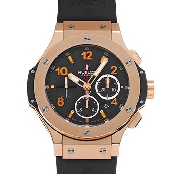 ウブロ ビッグバン ゴールド ダイヤモンド 301.PX.130.RX.114 ブラック メンズ 時計 【中古】【wristwatch】