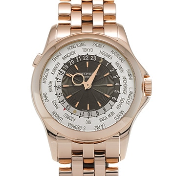 パテック フィリップ ワールドタイム 5130/1R-011 ブラウン メンズ 時計 【中古】【wristwatch】