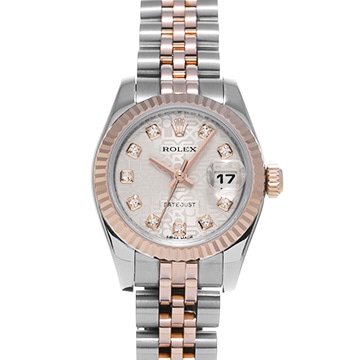 ロレックス デイトジャスト 179171G シルバーコンピュータ/ダイヤモンド レディース 時計 【中古】【wristwatch】