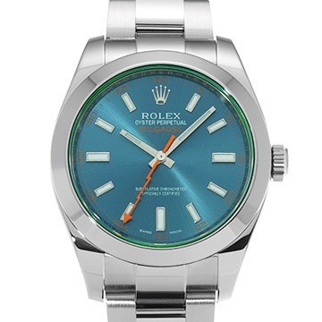 ロレックス ミルガウス 116400GV Zブルー メンズ 時計 【中古】【wristwatch】