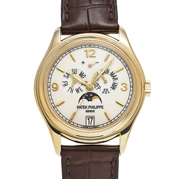 パテック フィリップ アニュアルカレンダー 5146J-001 アイボリー メンズ 時計 【中古】【wristwatch】