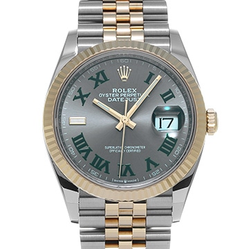 ロレックス デイトジャスト 36 126233 スレート メンズ 時計 【中古】【wristwatch】