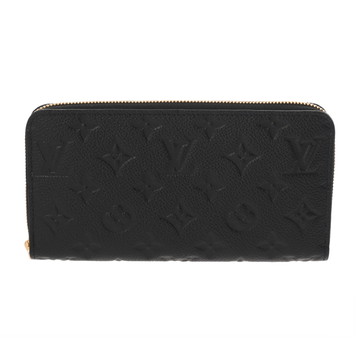 ルイ ヴィトン モノグラムアンプラント ジッピーウォレット ノワール レザー ユニセックス 財布 【新品】【purse】