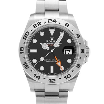 ロレックス エクスプローラーII 216570 ブラック メンズ 時計 【中古】【wristwatch】