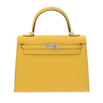 エルメス ケリー 25 ジョーヌナプル ヴォーエプソン レディース バッグ 【中古】【bag】