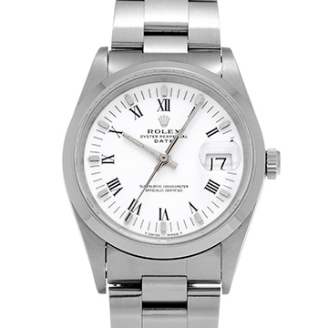 ロレックス オイスターパーペチュアル デイト 15200 ホワイト メンズ 時計 【中古】【wristwatch】