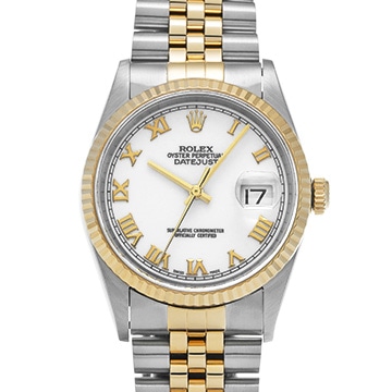 ロレックス デイトジャスト 16233 ホワイト メンズ 時計 【中古】【wristwatch】