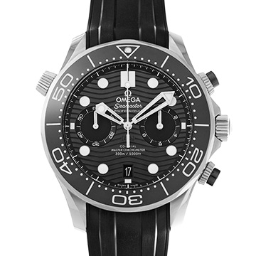 オメガ シーマスター ダイバー300 コーアクシャル マスタークロノメーター クロノグラフ 210.32.44.51.01.001 ブラック メンズ 時計 【中古】【wristwatch】