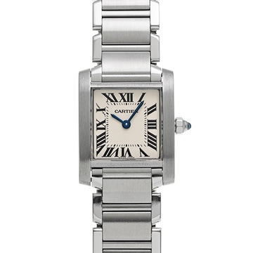 カルティエ タンクフランセーズ SM W51008Q3 シルバー レディース 時計 【中古】【wristwatch】