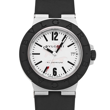 ブルガリ アルミニウム BB40AT シルバー メンズ 時計 【中古】【wristwatch】
