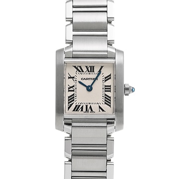 カルティエ タンクフランセーズ SM W51008Q3 シルバー レディース 時計 【中古】【wristwatch】
