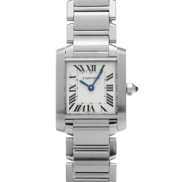カルティエ タンクフランセーズ SM W51008Q3 シルバー レディース 時計 【中古】【wristwatch】