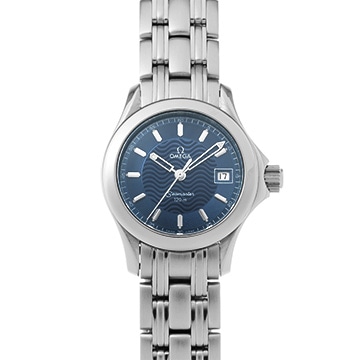 オメガ シーマスター 120 クォーツ 2581.81 ブルー レディース 時計 【中古】【wristwatch】